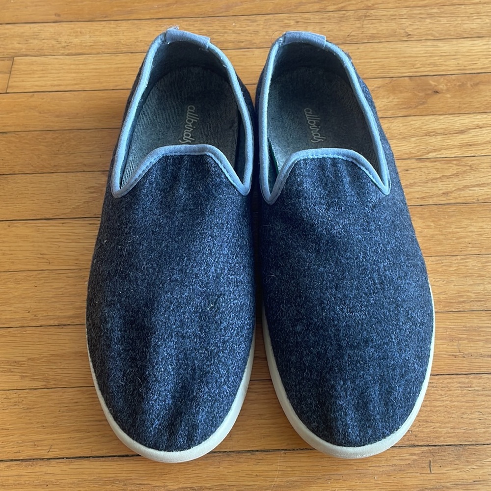 Allbirds Womens Wool Loungers Slip-on Navy Shoes - Picture 2 of 9